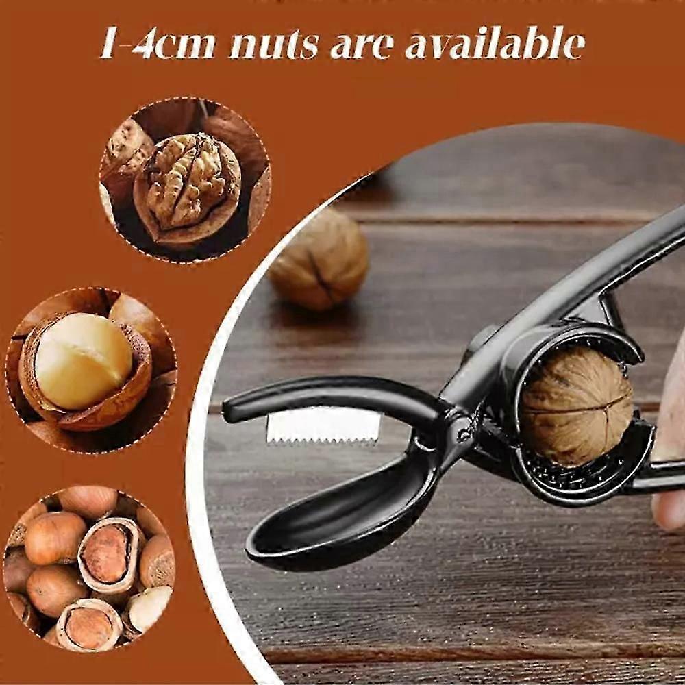 2-in-1 Nut Cracker Walnut,2024 New Nut Crackers for All Nuts Heavy Duty Cracker