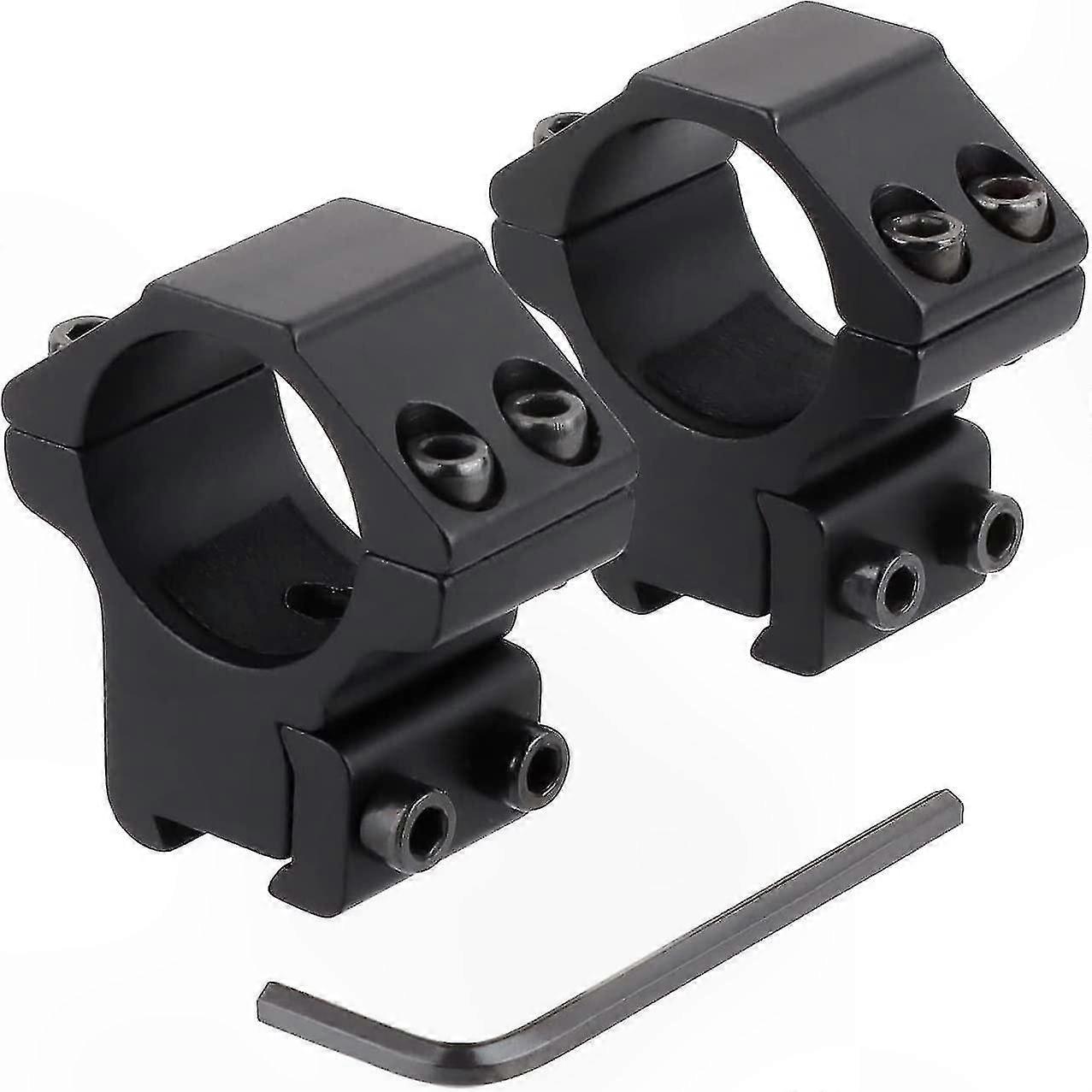 25.4mm Scope Rings with 11mm Rail Adapter for Low Profile Mounting