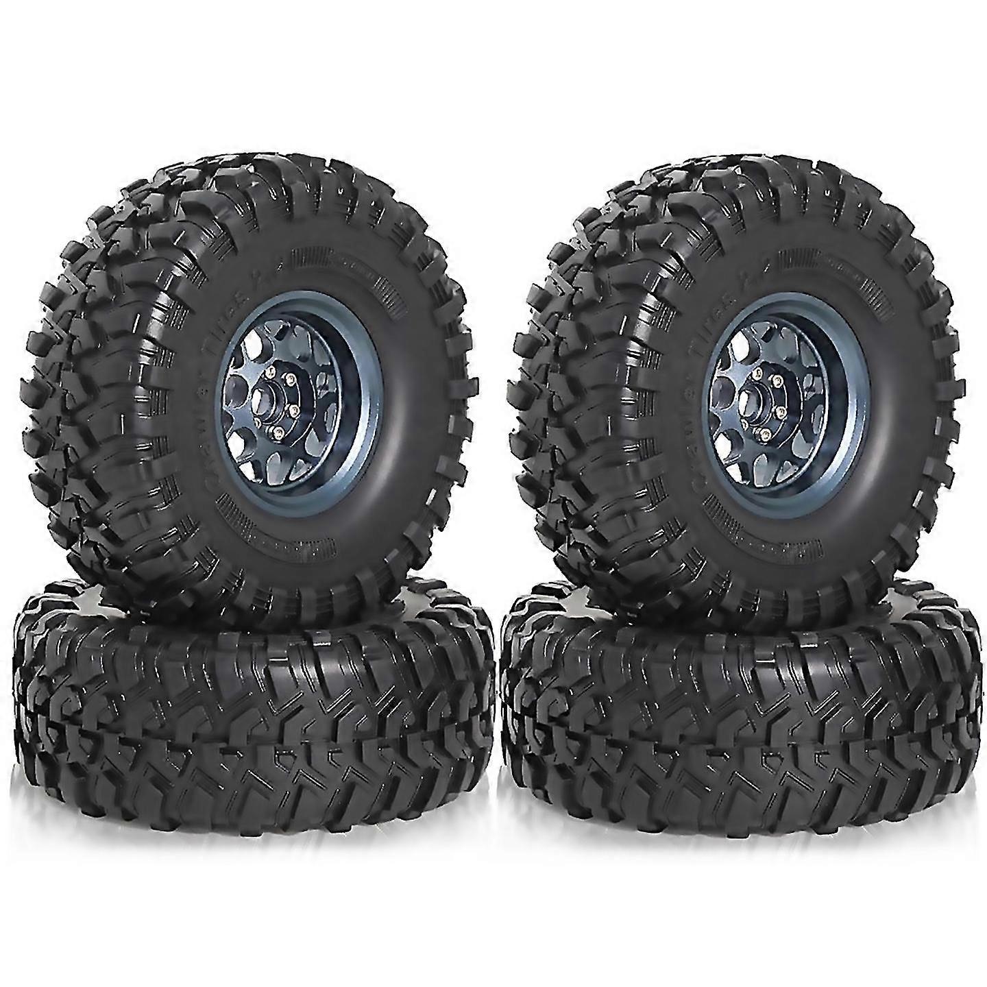 Für RC-Reifen Reifen-Upgrade-Teile Schlammreifen RC-Autoteile Schwarz Blau