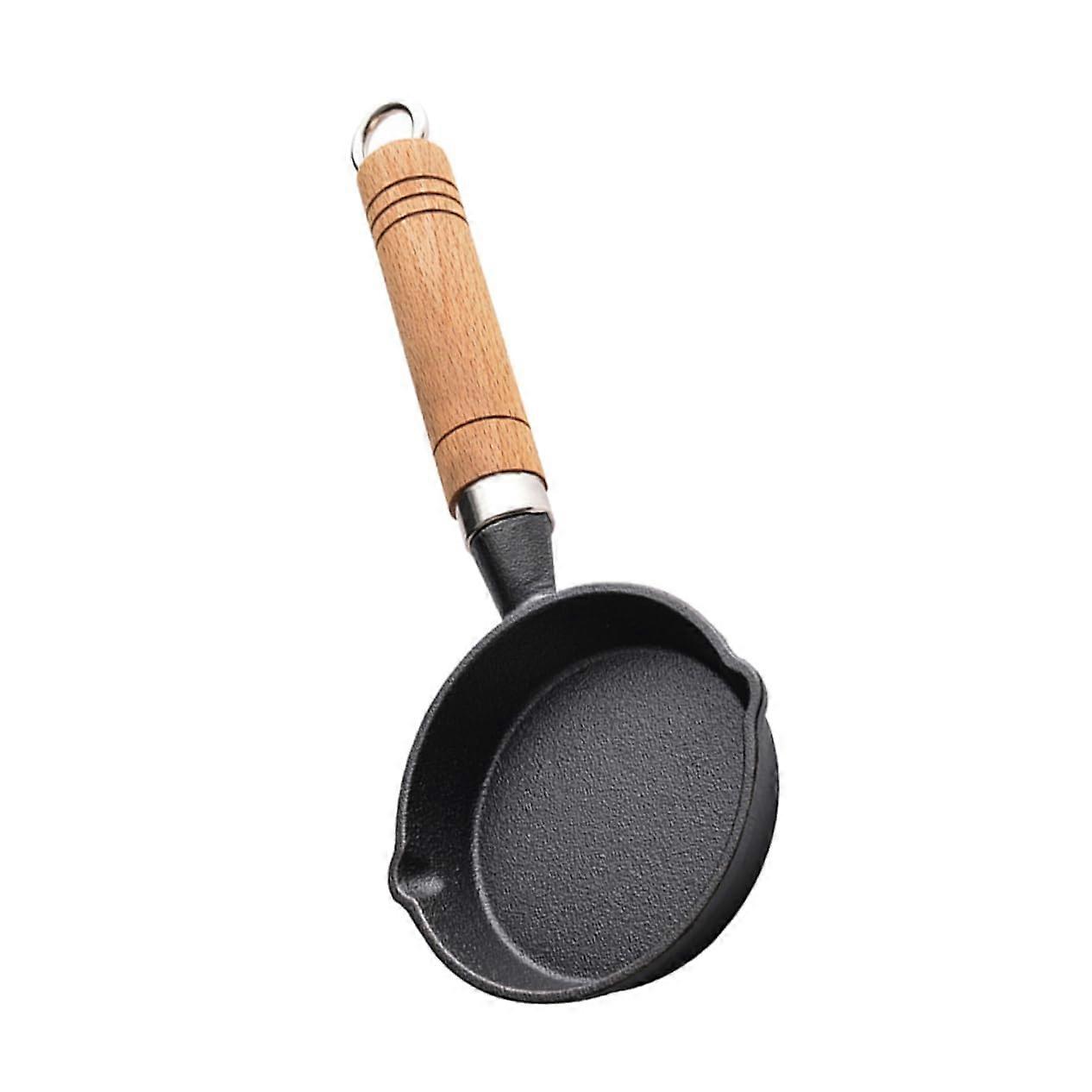 Mini Non-Stick Egg Frying Pan 16cm Portable Cast Iron Skillet For Breakfast Cooking Home And Camping