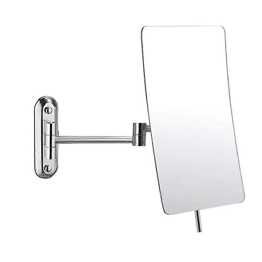 Wall Mirror 3x Magnification, Chrome Shaving Mirror, 360 Rotatable Magnifying Swivel, 20.3 cm Extendable Arm, Oval Bottom