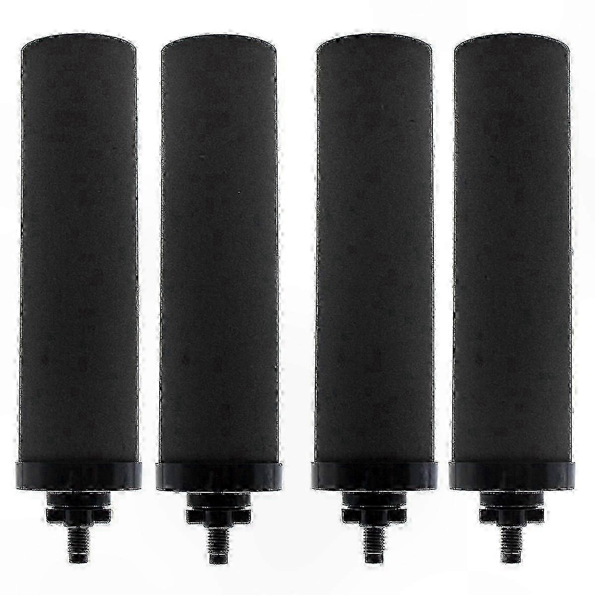 4-Pack Replacement Filters with Activated Carbon for Gravity Water Systems
