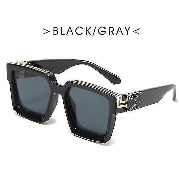 2023 Summer Men's Fashion Trend Large Frame Sunglasses Green Spotte...