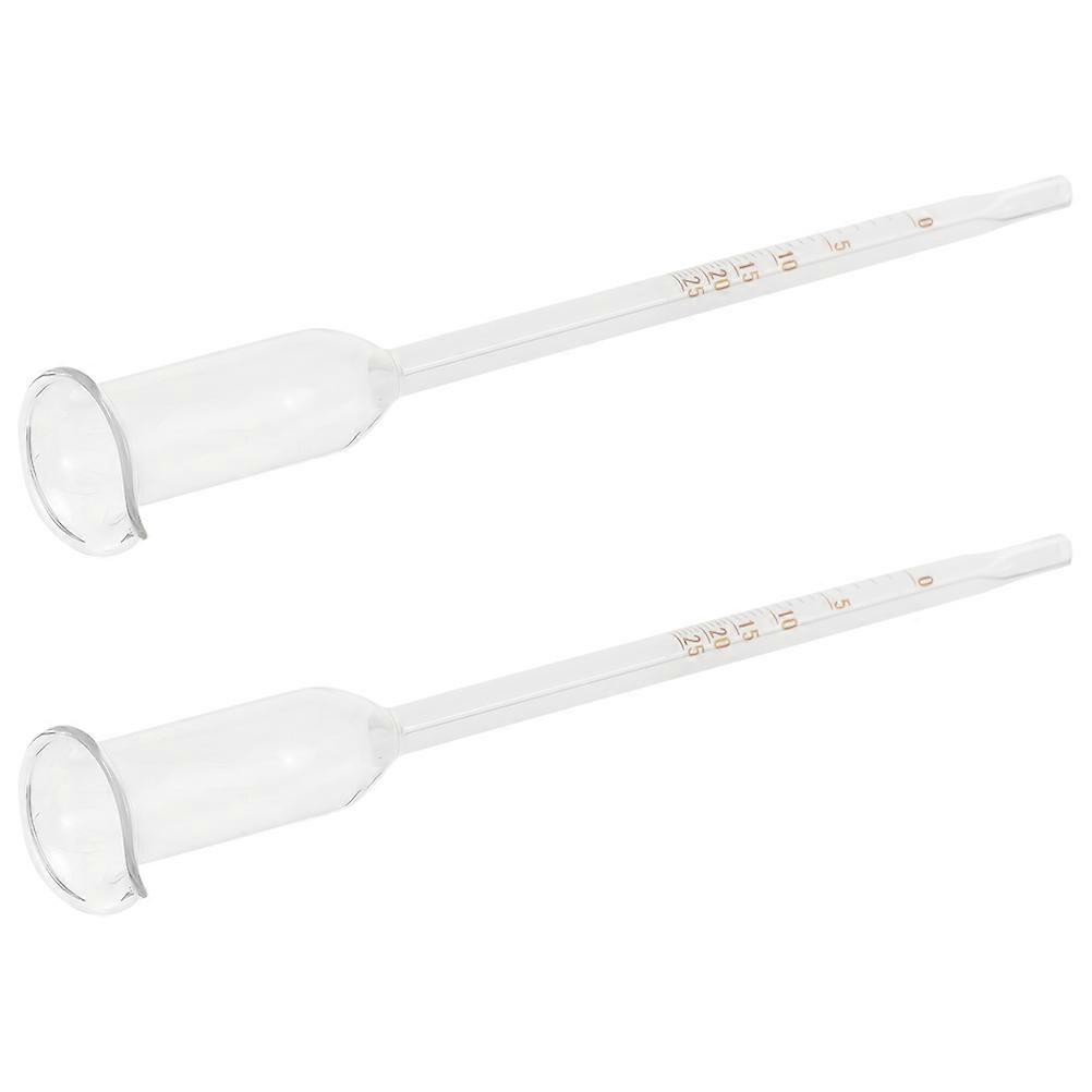 Hydrometer Glass 2pcs Set Accurate Wine Tester for and Homemade Wine Making