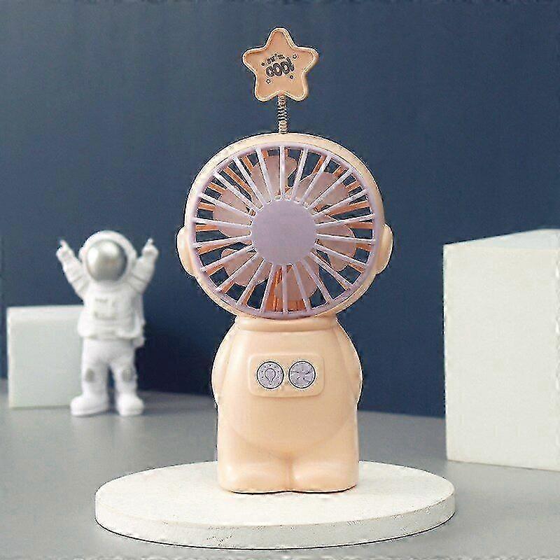 Astronaut Handheld Mini Fan Star Gradient Lantern Desktop Small Fan Portable Mesh