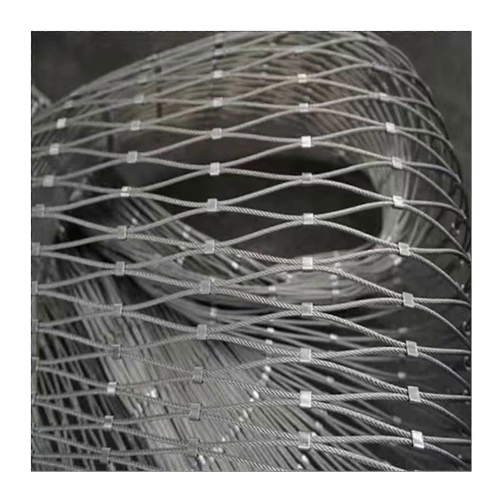 Galvanised Mesh Fence Wire Roll 0.8x15m, 5cm Mesh, Anti Fall Net For Garden And Farm Boundary, Durable Zinc Coated