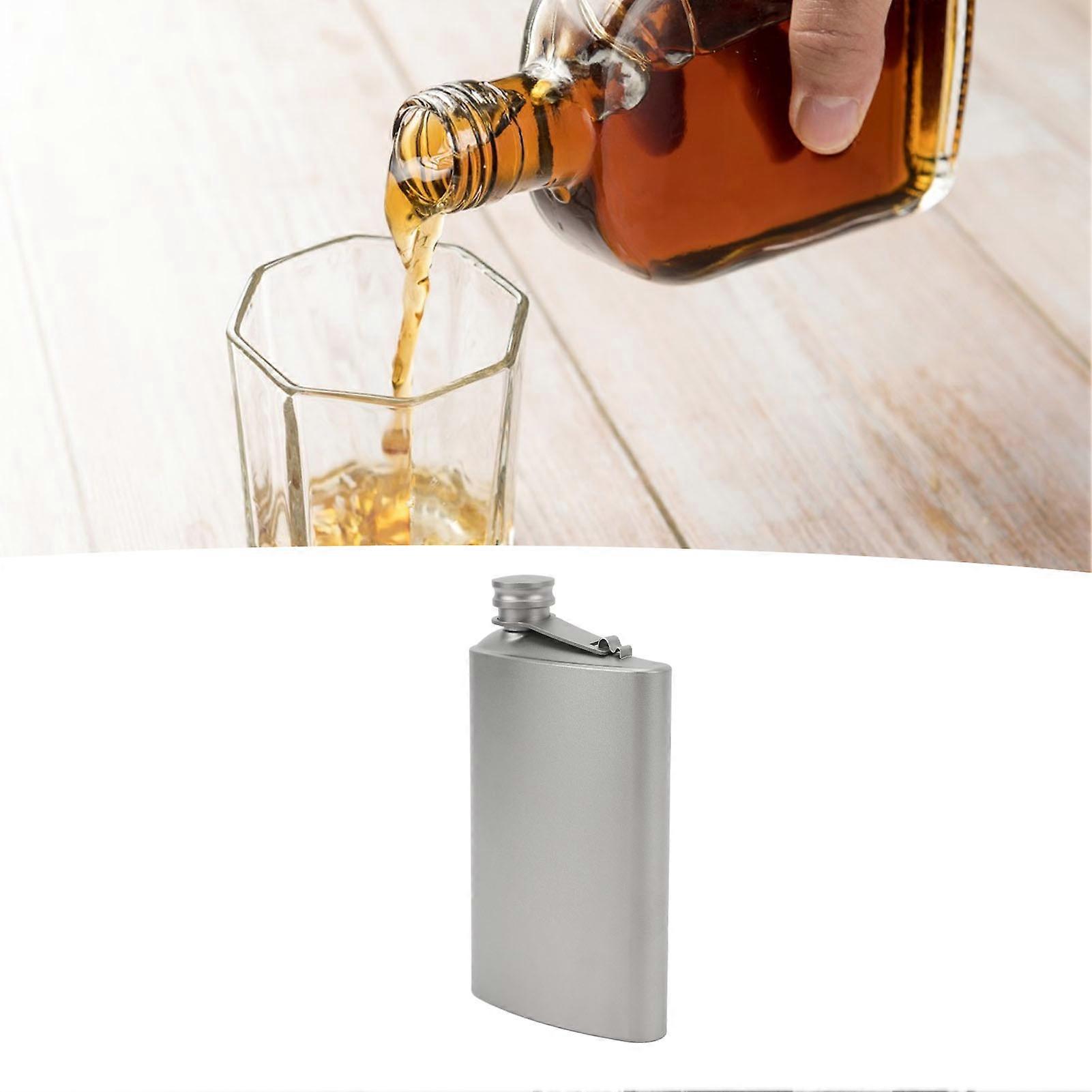 200ml Leak Proof Titanium Flask Lightweight Portable 3.2oz