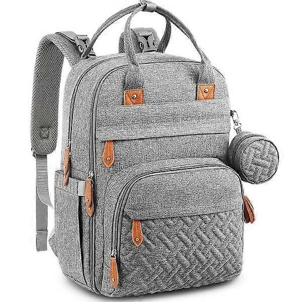 Baby Diaper Backpack - Large Capacity Waterproof Multifunction Tr