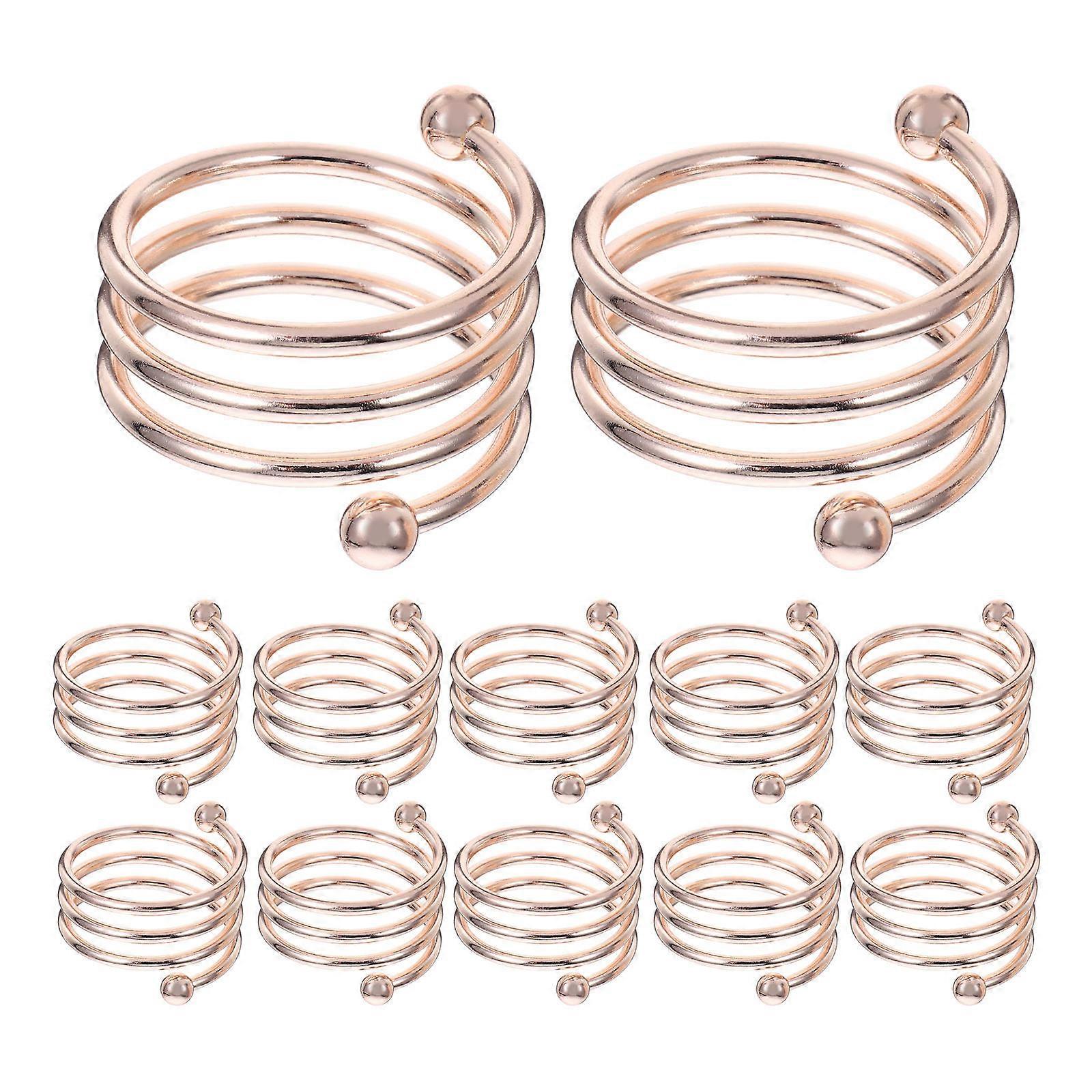 Napkin Ring Holders Spring Steel Elegant Style For Restaurants And Weddings 12Pack