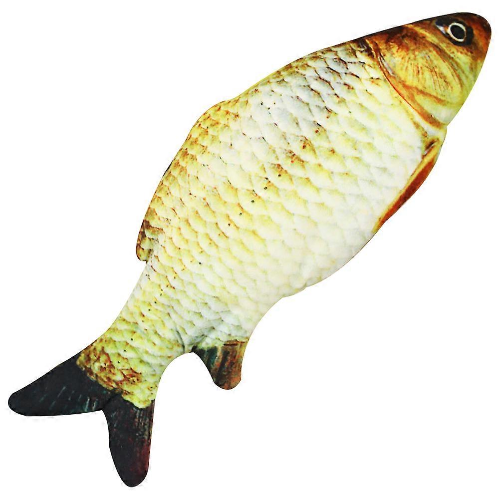 1pc Creative Fish Doll Artificial Fish Toy Plush Toy Adorable Playing Doll for Cat (Common Style Grass )
