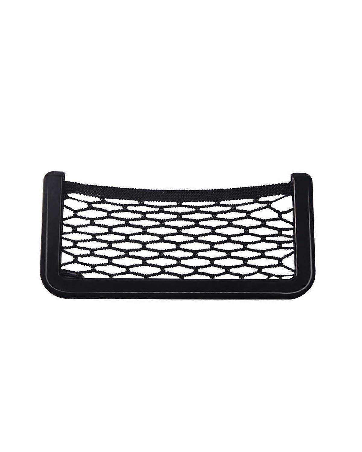 Storage Nets for Campervans Car Organizer Bag Adhesive Net Pocket Phone Holder Black 20 x 8 cm Universal Boot Organiser