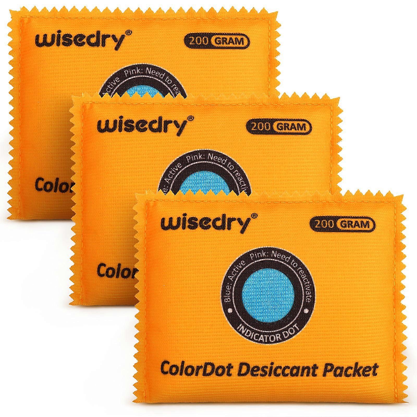 Rechargeable Desiccant Packs, Color Indicating Silica Gel, Reusable Moisture Absorbers