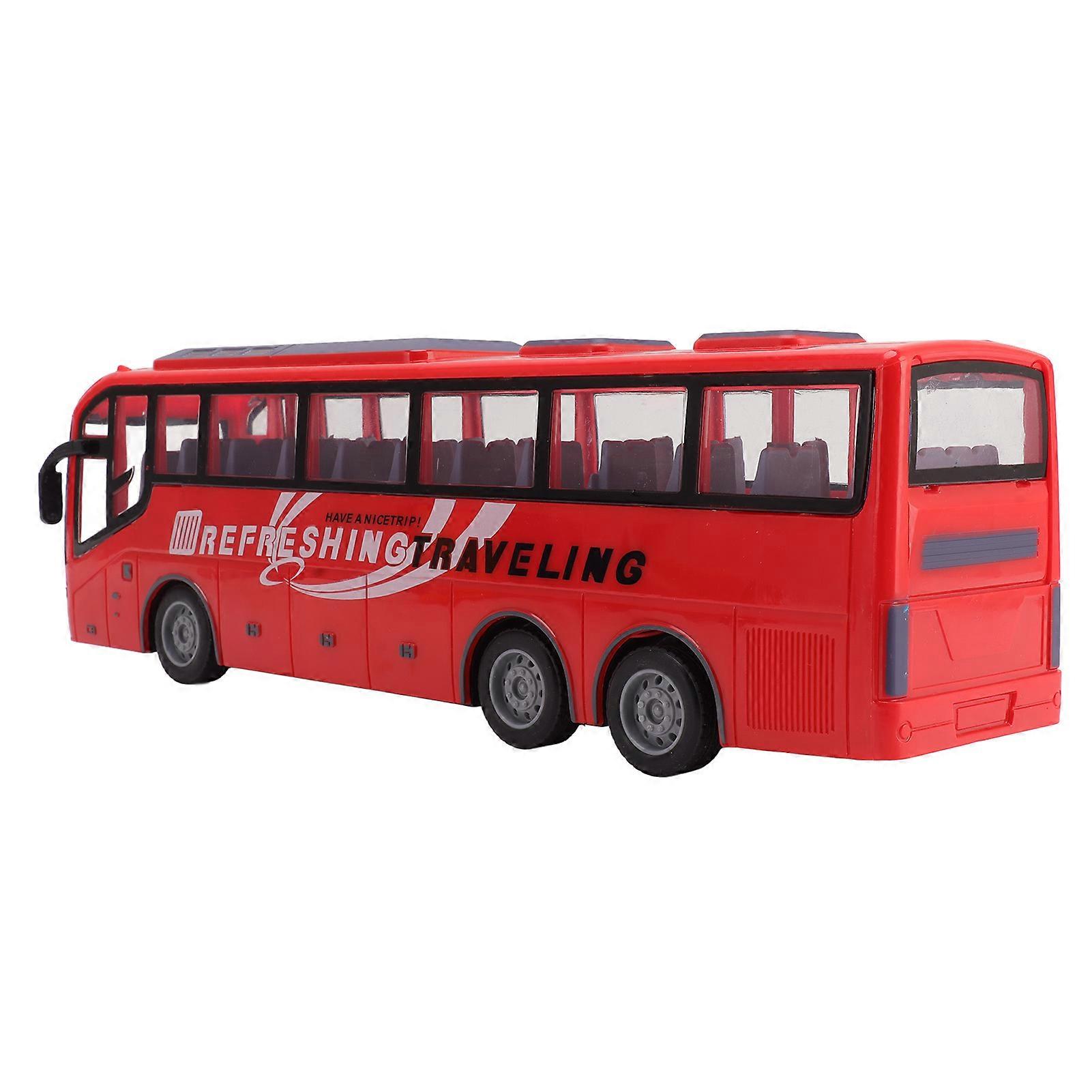 1/30 Scale Remote Control Red Bus Toy 31x9.5x6.5cm Wireless RC