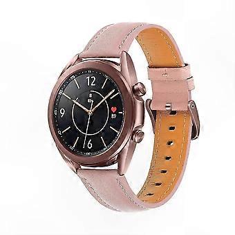 Rosa Roségold Schnellverschluss 20mm Lederarmband für 41mm Smartwatch Armbänder