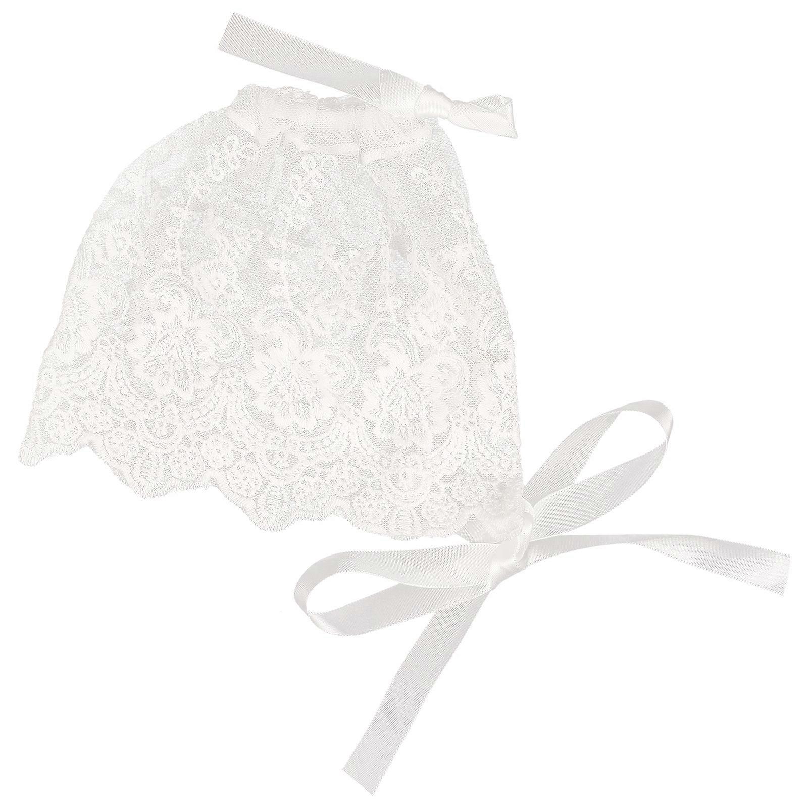 Baby Bonnet Newborn Cap for Wearing Use Adjustable White Hat