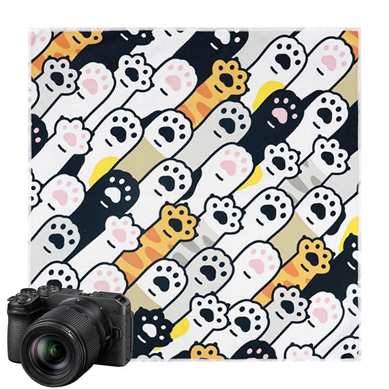 Self Adhesive Cloth Makeup Travel Wrap Noiseless Fabric Camera Lens Wraps Screen Protector Cat's Claw