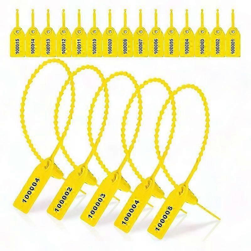 1000 Pcs Tamper Evident Seals, Fire Extinguisher Security Tags, Numbered Safety Seals with Zip Ties