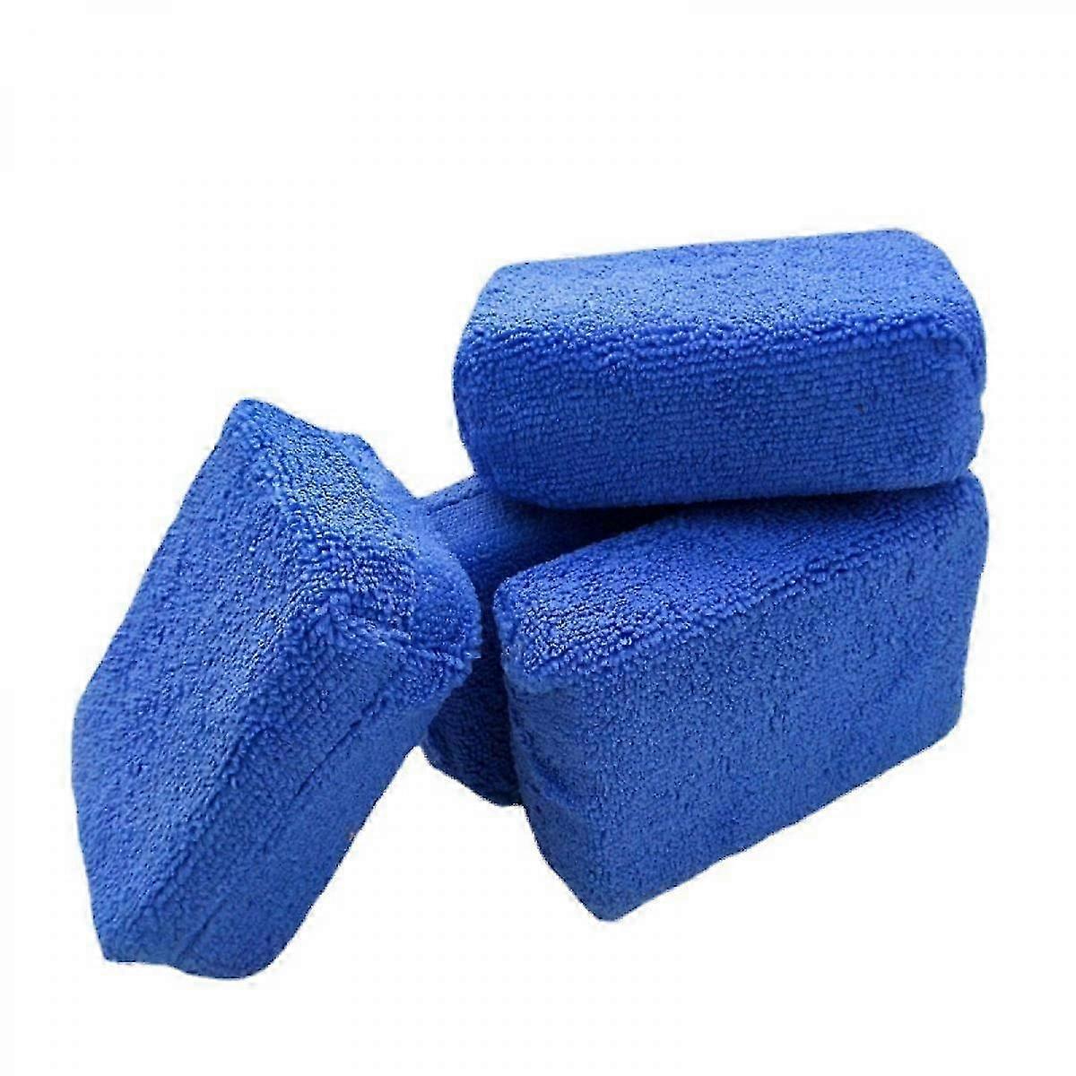Microfiber Ultra-Soft Applicator Foam, Blue, 4-Pack