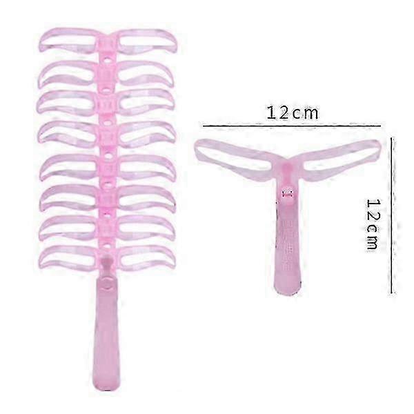 Eyebrow Stamp Stencil Kit with Cutter, Stickers, and E