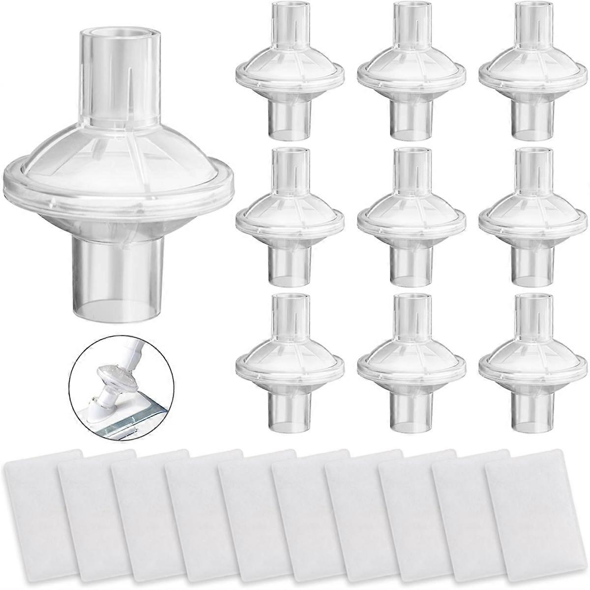 20PCS CPAP Filters Kit, Universal CPAP Inline Filter and   Replacement Filters for AirCurve 10, S9 Series