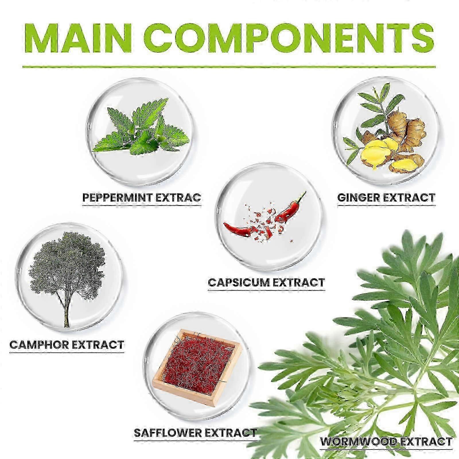 膝部疼痛缓解贴剂,膝部热贴剂,膝颈椎贴剂保暖草药膏药艾草热贴剂缓解背部、颈部、肩部疼痛