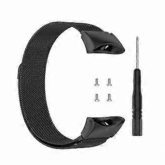 Milanese Loop Watch Band for Garmin Forerunner 45/45S/Swim 2, Black Stainless Steel Strap