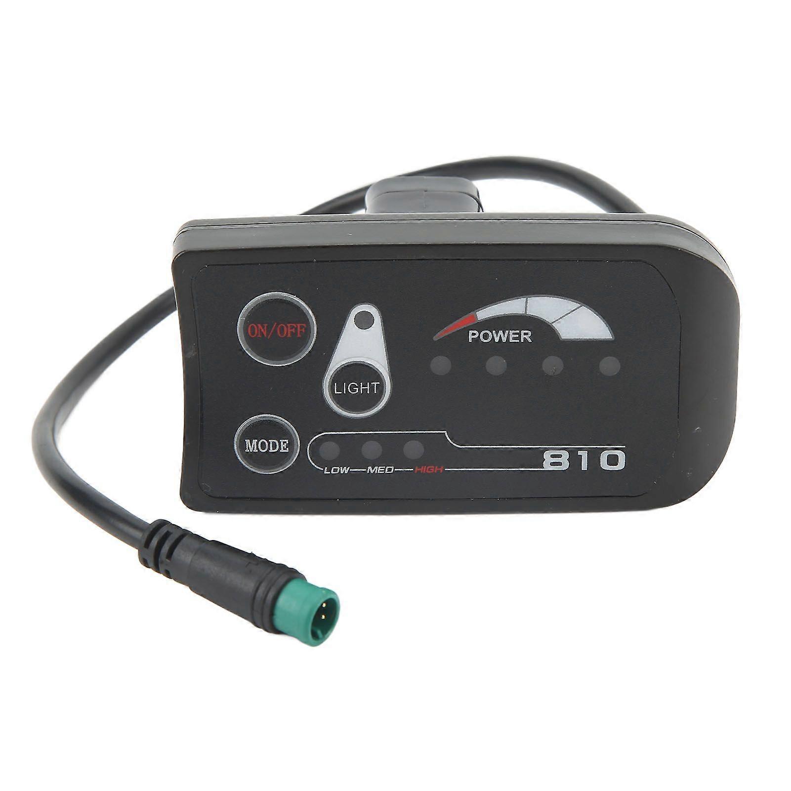Electric Bike LED Display Meter Electric Scooter LED Display Panel with 8102 Waterproof 5P Connector 36V