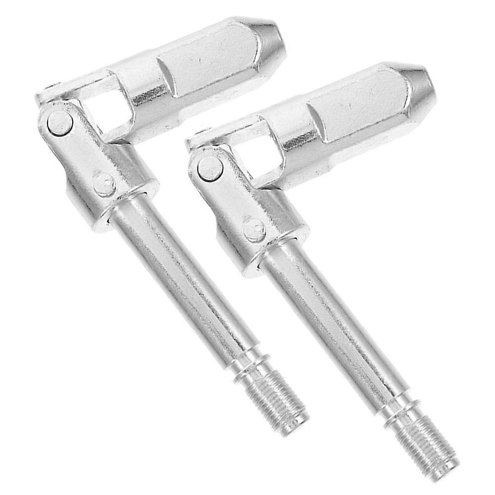 Dual Pump Jack Joint Tool 2Pcs For Automotive Repair Horizontal Shaft Versatile Adjustment In Silver