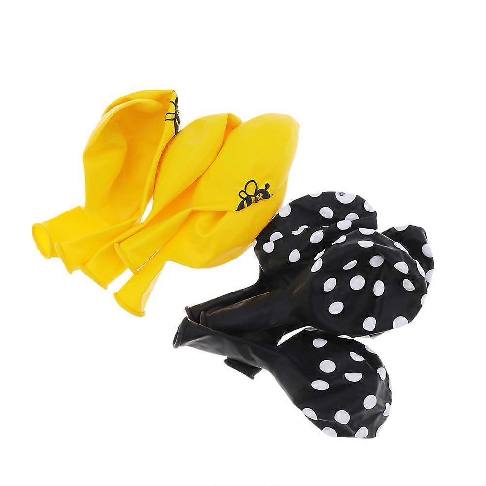 Party Printed Balloons 40Pcs Bee and Dot Pattern Balloons for Party