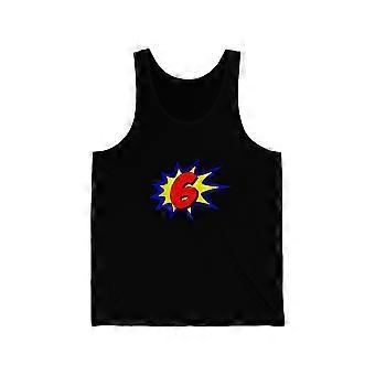 Superhero 6 Years Old Birthday Unisex Tank Top