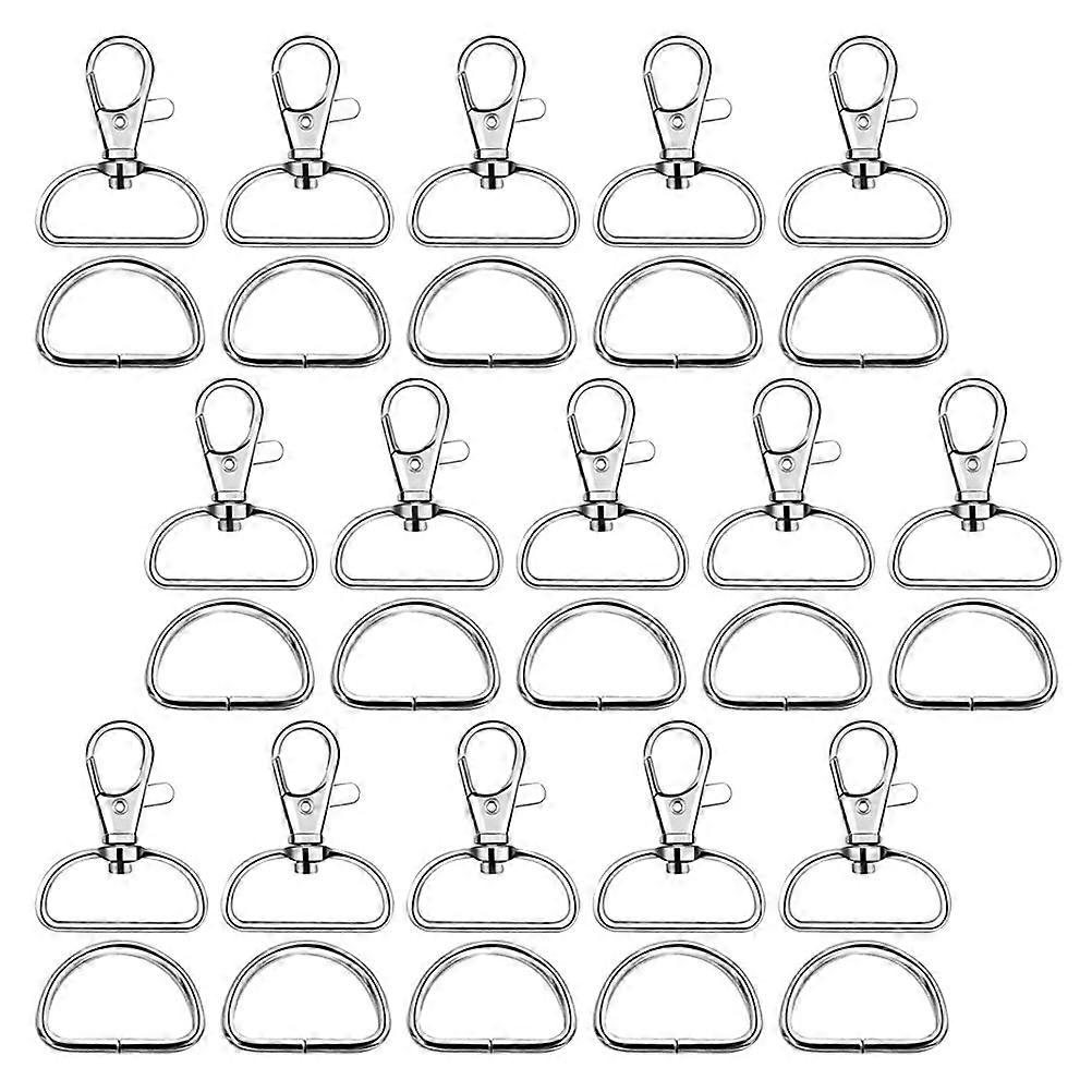 Metal Rotating Buckle Detachable Clasps for Bag Accessories 70Pcs