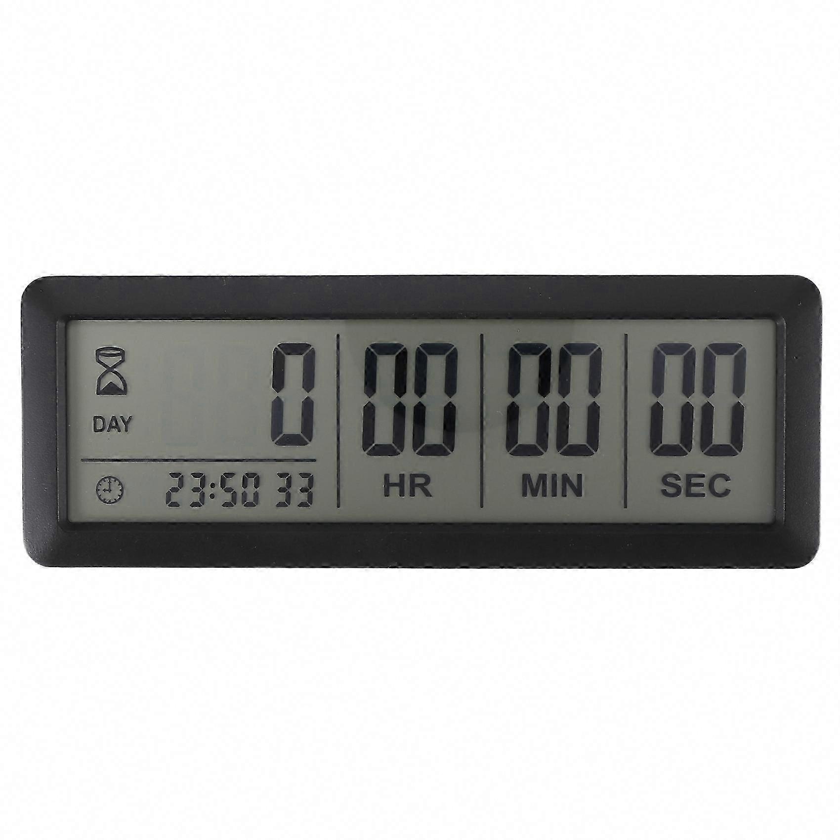999 Days Countdown Timer Clock - Digital Timer for Graduation, Lab, Kitchen (Black)