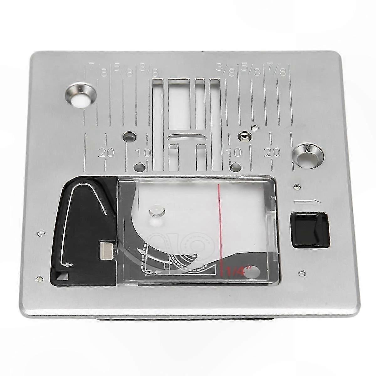 Heavy Duty Plastic Needle Plate for Sewing Machines with Texture Replacement Part
