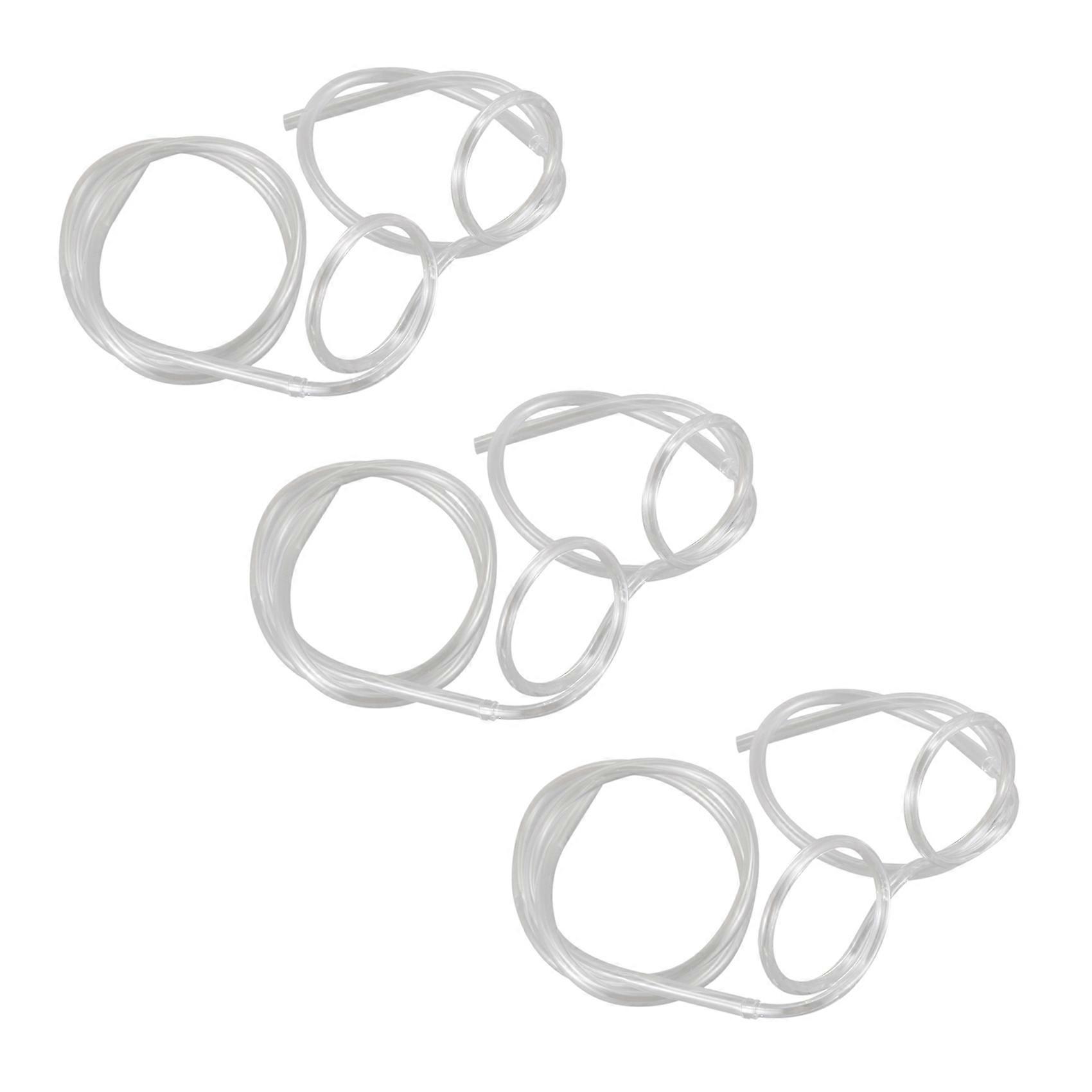 3X Glasses Shape Straw to Drink - Clear