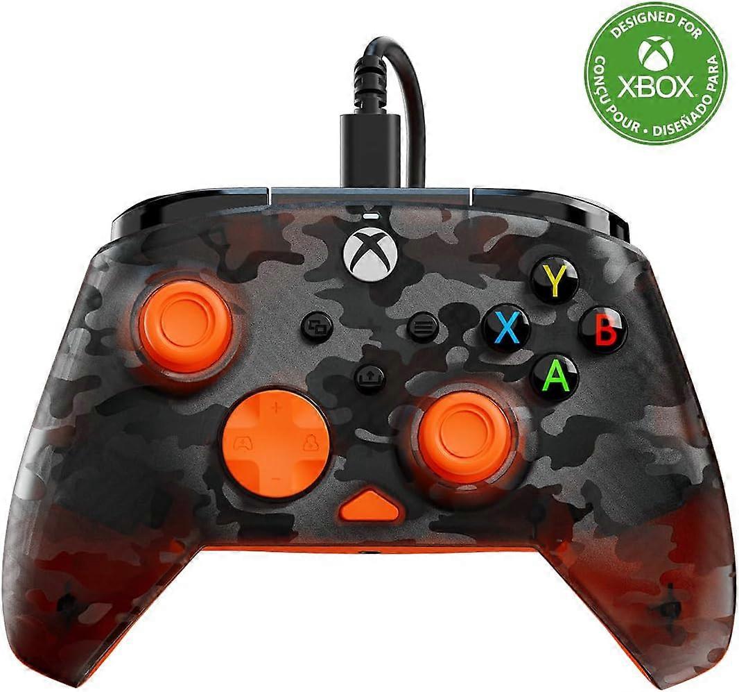 Turtle Beach - Rematch™ Core Wired Controller For Xbox & Pc -  Ghost Camo Black / Orange