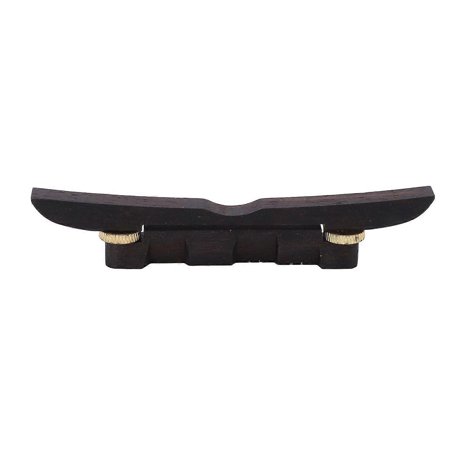 Ebony Wood Mandolin Lower Bridge Adjustable String Bridge String Instrument Accessories
