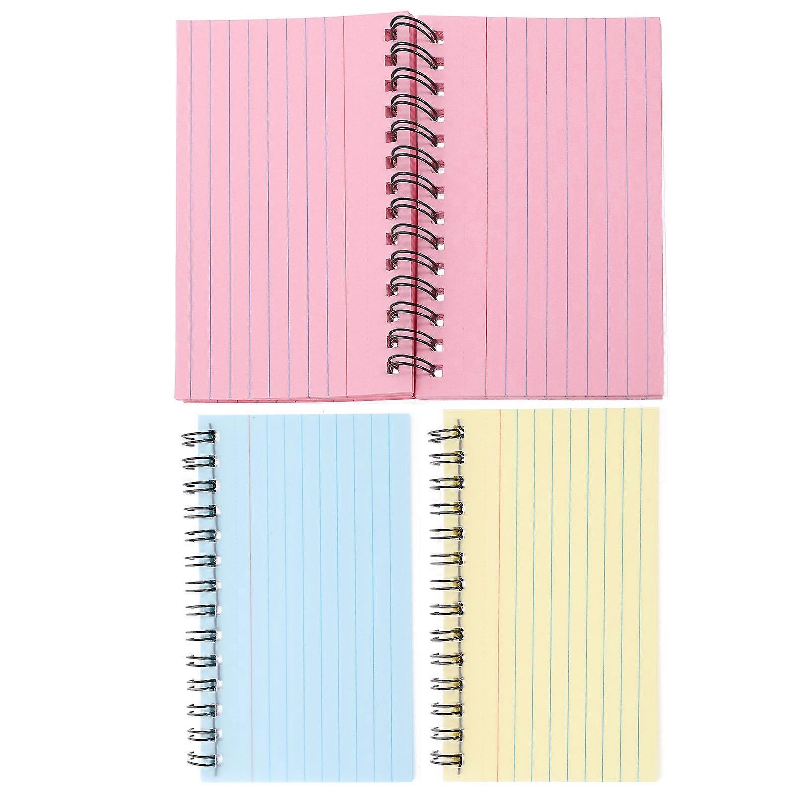 Speech Cards Small Spiral Notebook for Writing 9Pcs Colorful Notebooks