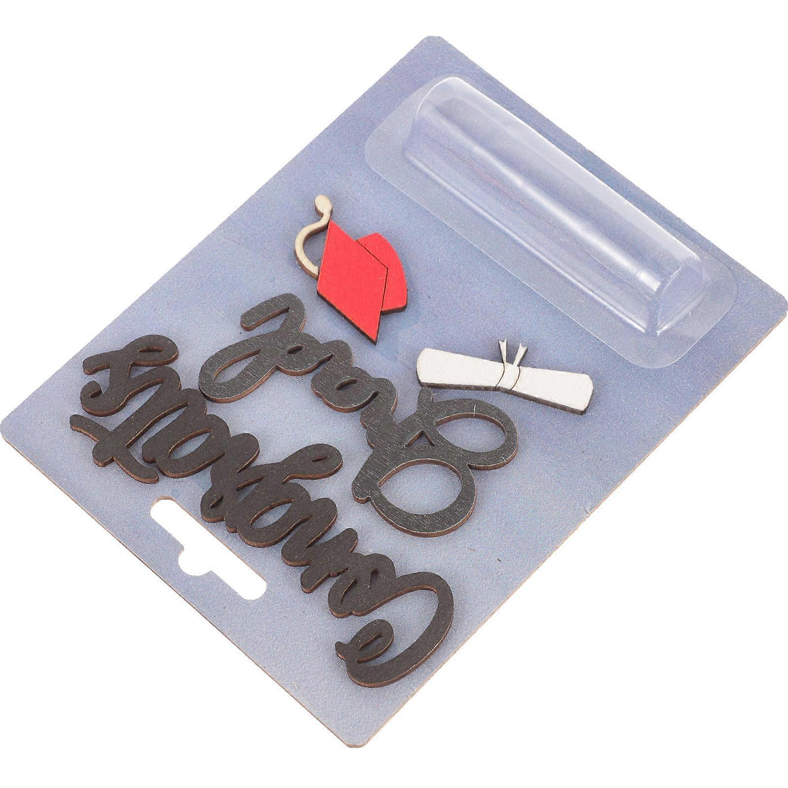 Money Holder Wooden Greeting Card for DIY Use with Lip Balm Pouch Single-Side