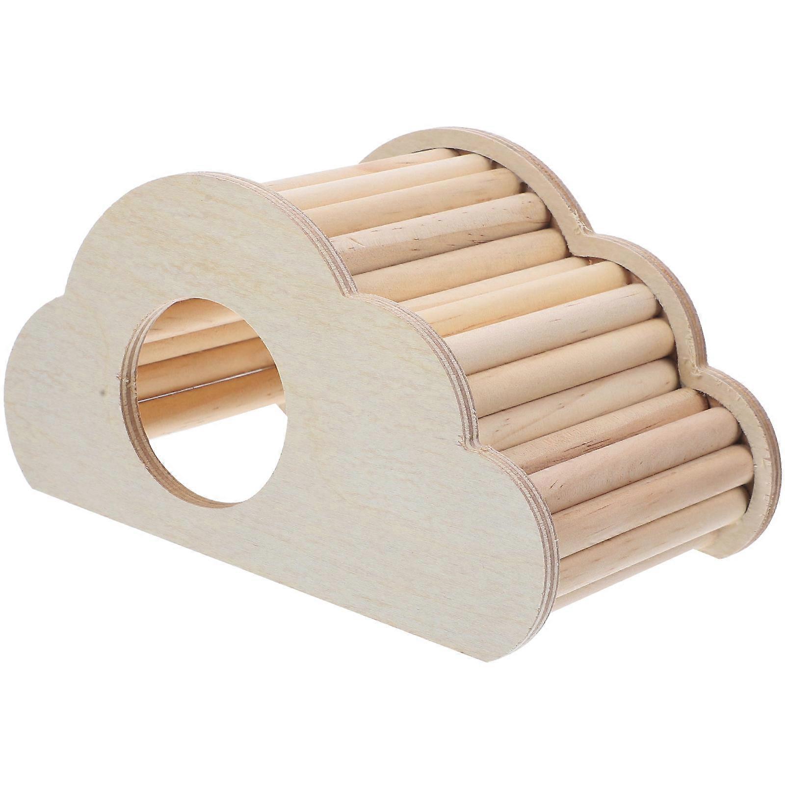 Hamster Hiding House Wooden Nest for Pets 4Pcs Small Cage Hideout
