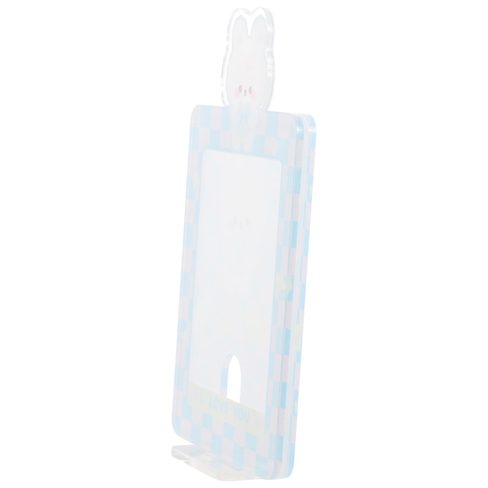 Small Photo Display Holder for Storage 4Pcs Assorted Color Desktop Stand
