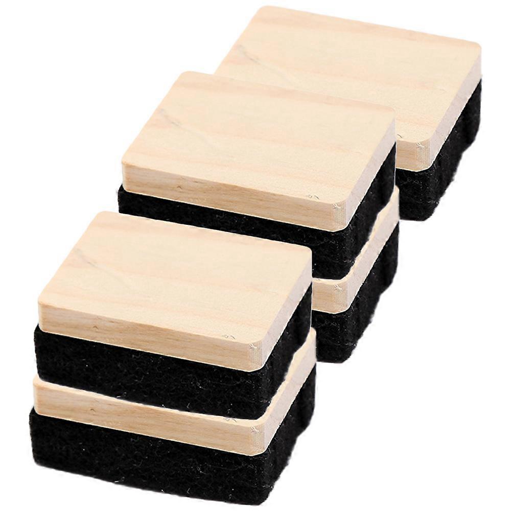 Blackboard Erasers Classroom Whiteboard Erasers Wood Chalk Eraser for Training Institutions 5Pack