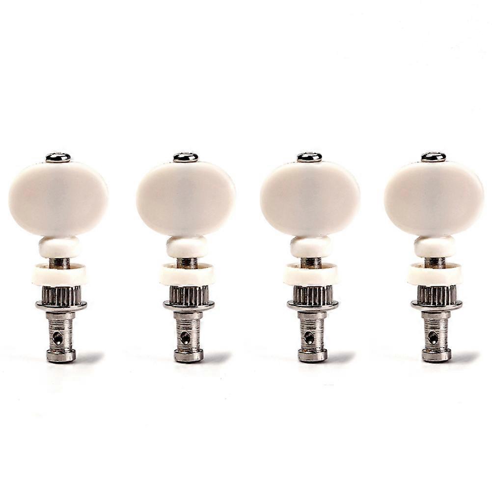 12Pcs White Ukulele Tuning Pegs Machine Heads Key Tuners for Strings