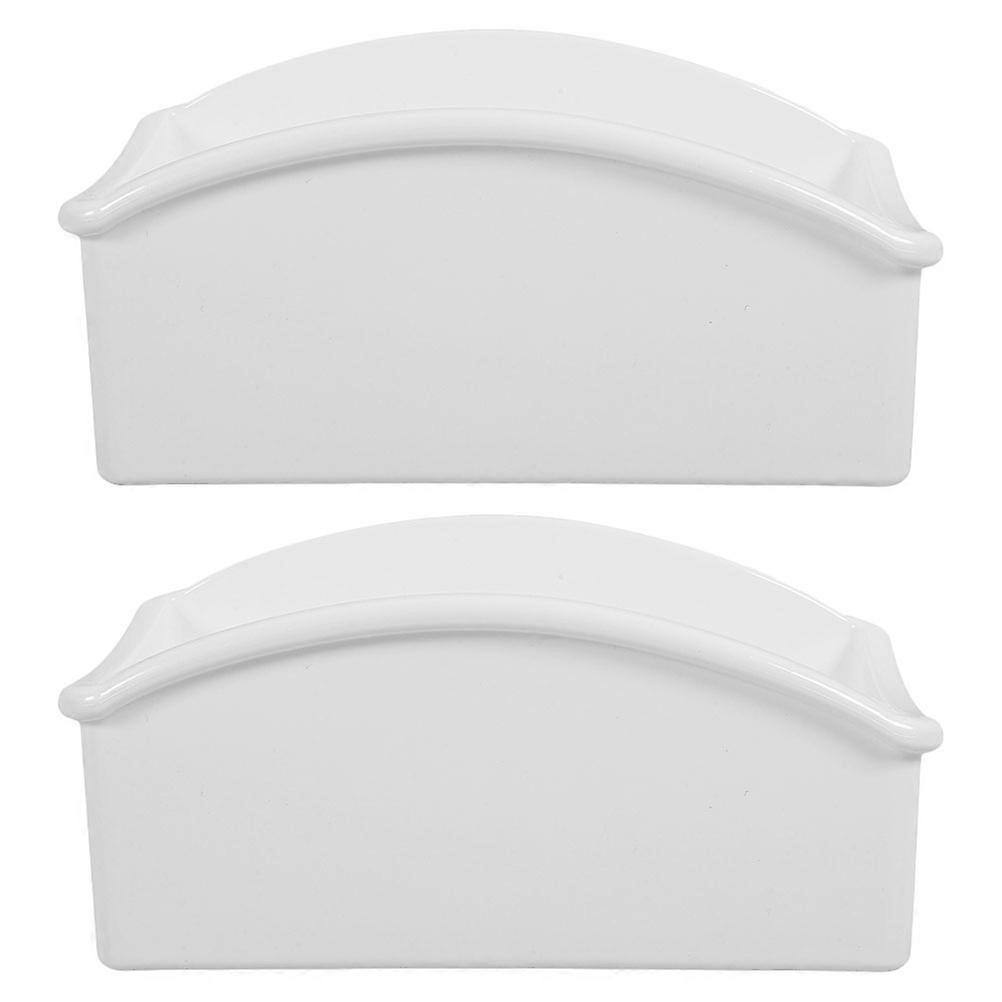 White Acrylic Tea Bag Organizer for Storage 2Pcs Tea Packet Box