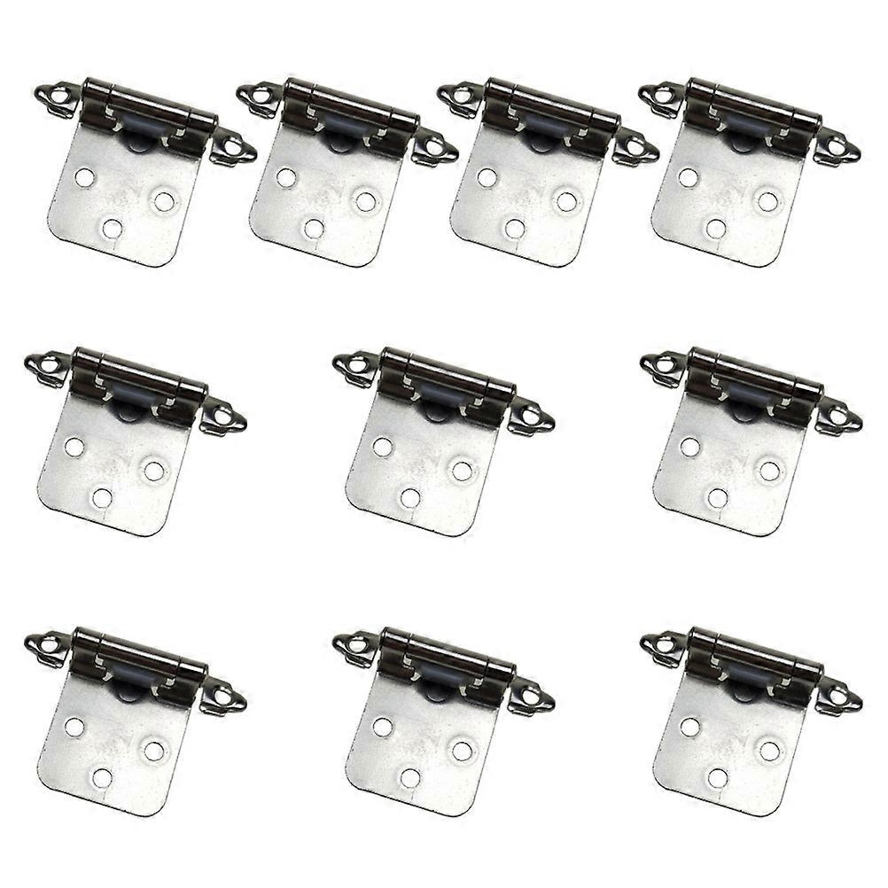 Self-Closing Hinges Iron Spring Door Hinges with 10Pcs for Cupboards