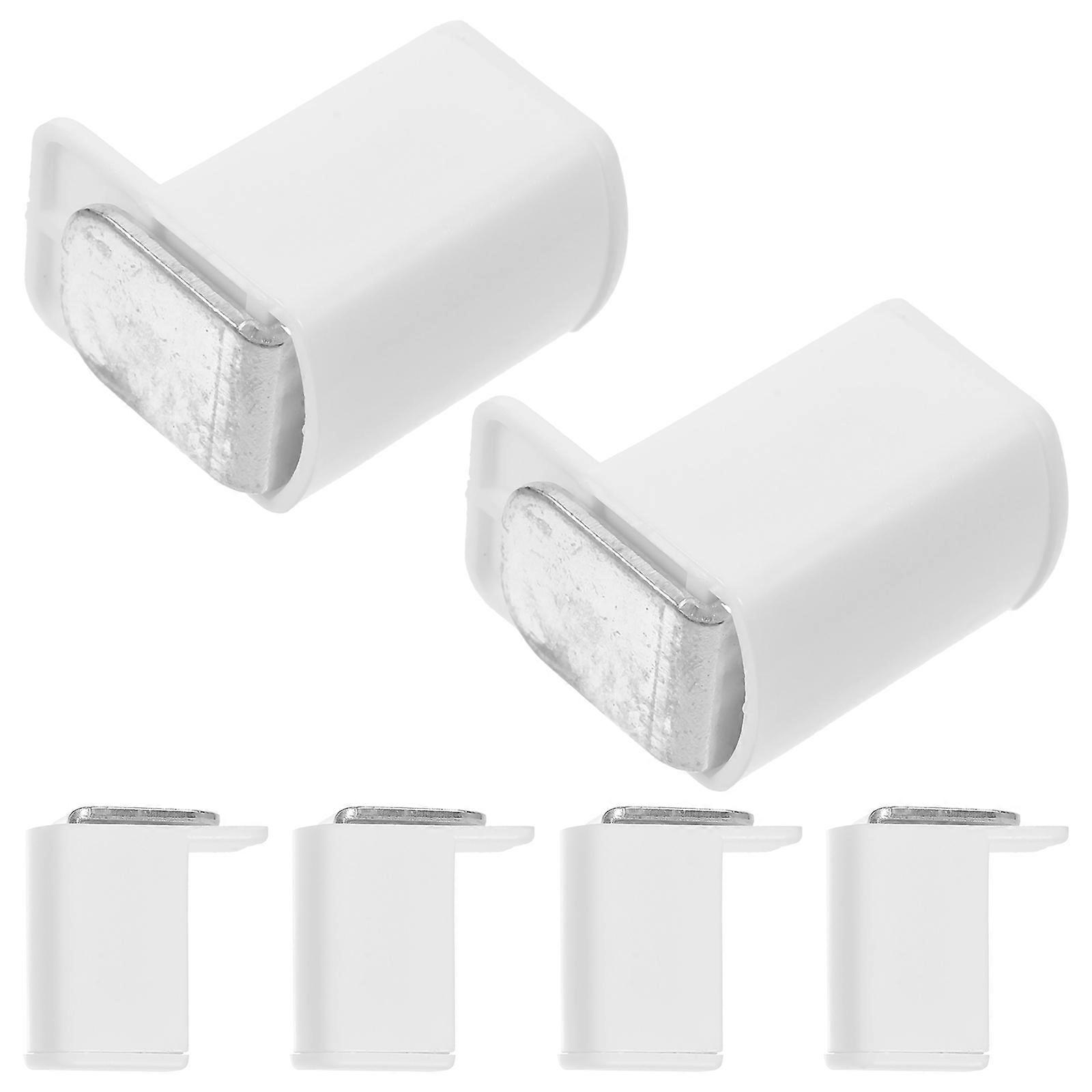 White Plastic Blind Brackets for Curtain Rods with 12Pcs Set