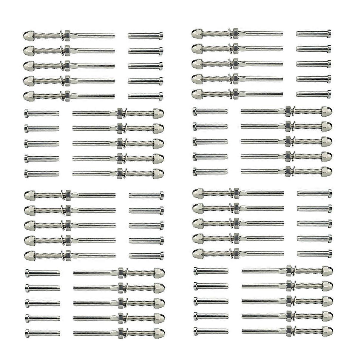 Threaded Bolt And Pedal Ball Cable Railing Kit End Fitting 0.32 Cm