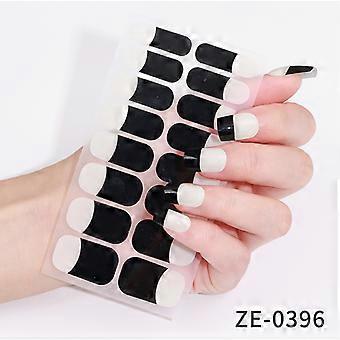 16Pcs Nail Polish Film with 3D Onion Powder, Hot Stamping Adhesive Nail Stickers and Nail File for DIY Nail Art