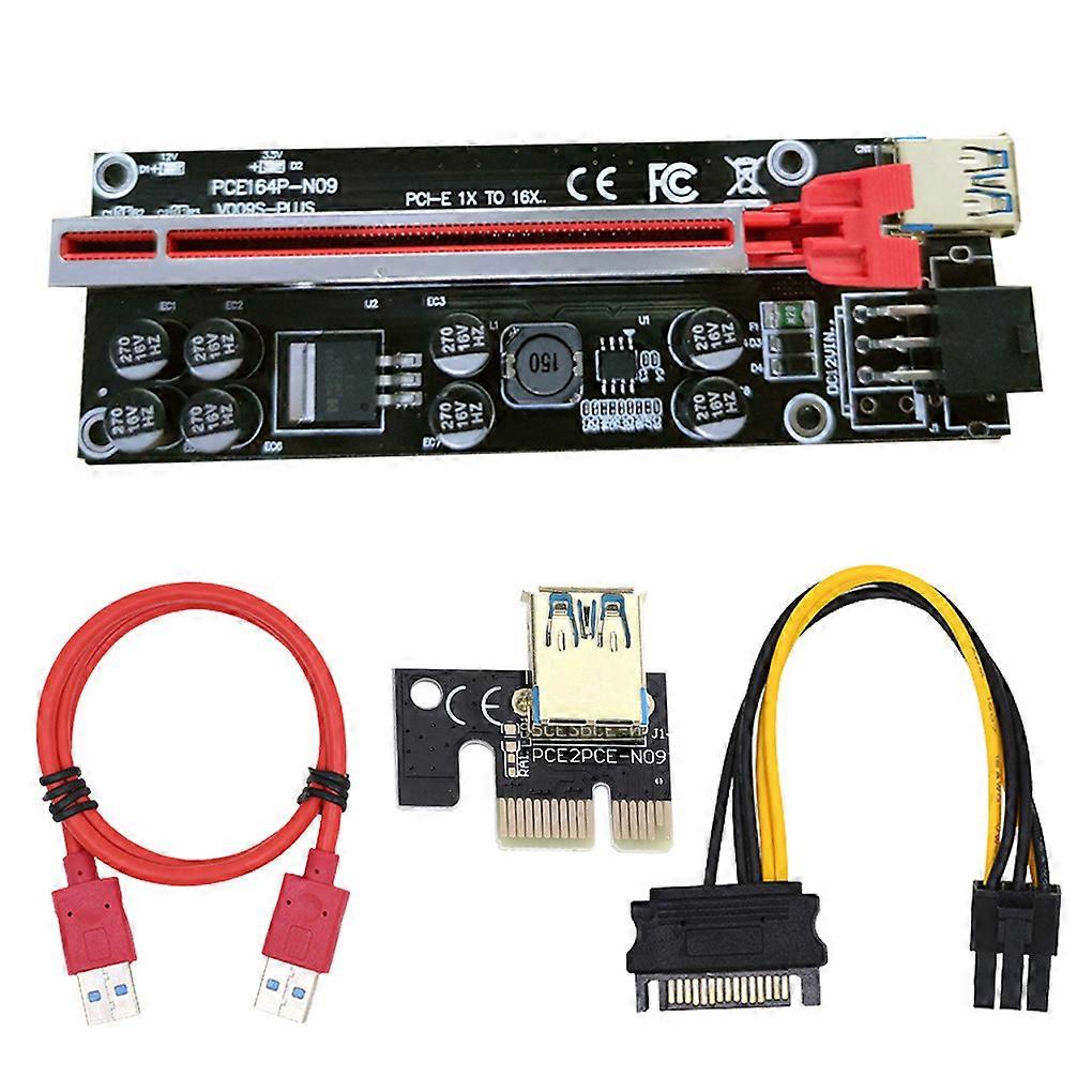 PCI-E 1x to 6x Powered USB 3.0 Extender Card Computer Electronic Adapter