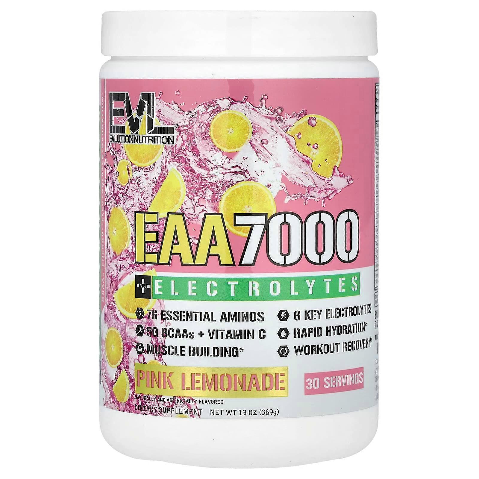 EAA 7000 + Electrolytes, Pink Lemonade, 13 oz (369 g)