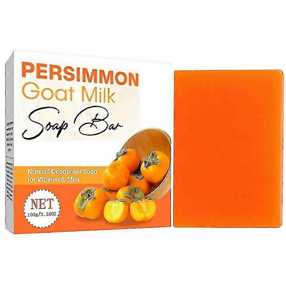 For Persimmon Soap Bar For Body Odor Control Natural Purifying Deodorizing Soap Bar With Goat Milk F